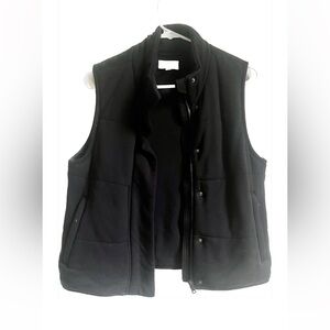 LOFT Lou & Grey Jersey Soft Plush Vest | Black | XS